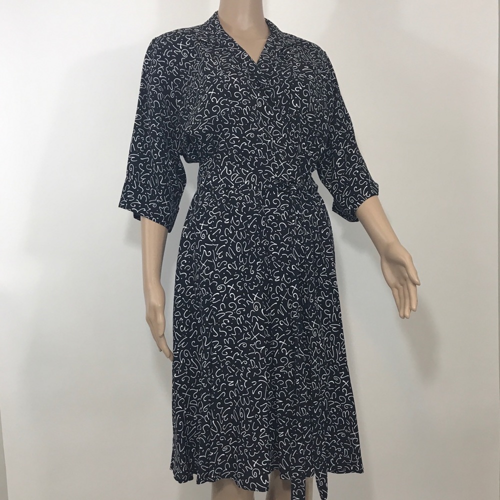 Squiggly Script Dress